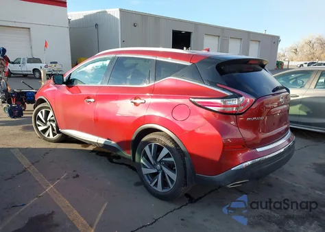 2015 Nissan Murano Platinum from USA, damaged, VIN 5N1AZ2MH0FN241456